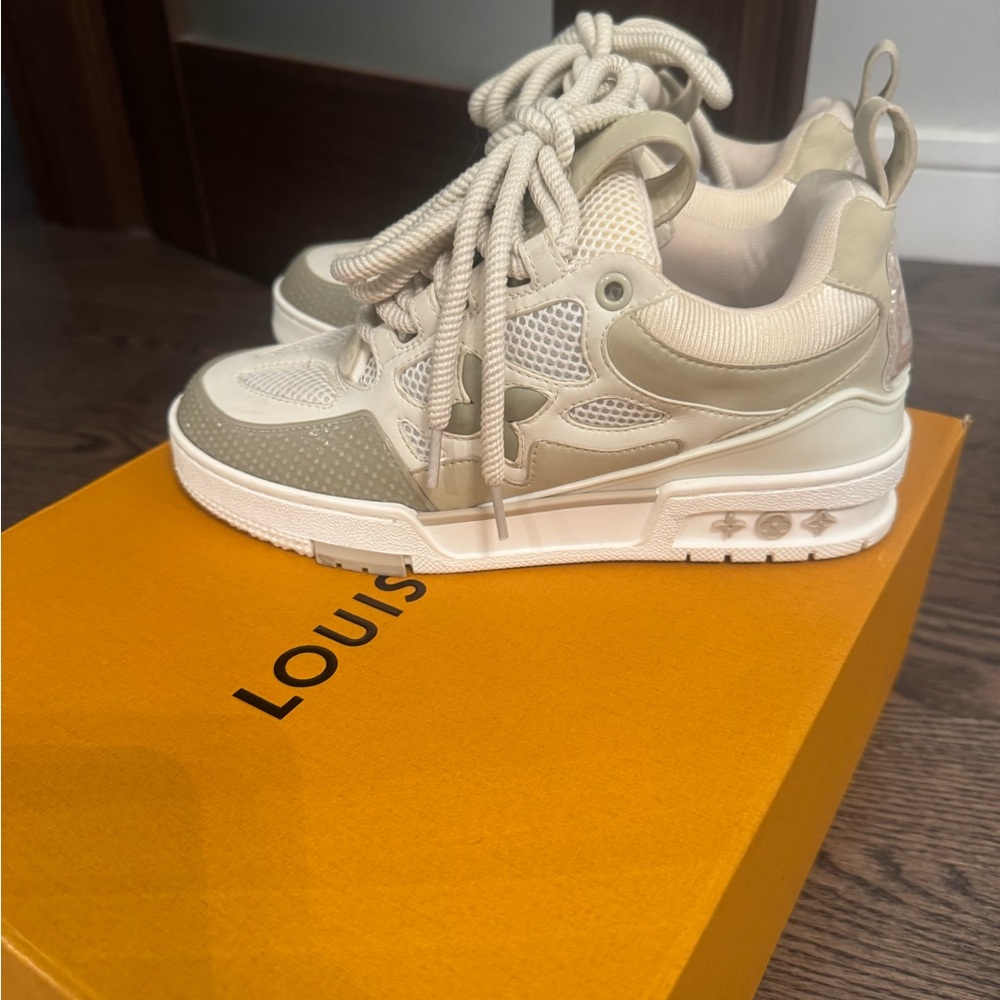 Louis Vuitton Cream and White Sneakers